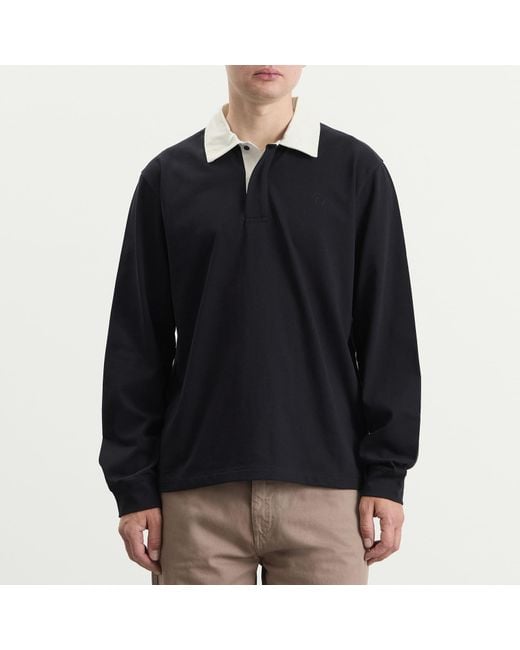 Palmes Black Ball Rugby Shirt for men