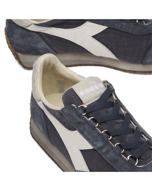 Diadora Blue Equipe Canvas Sw Evo Sneaker for men