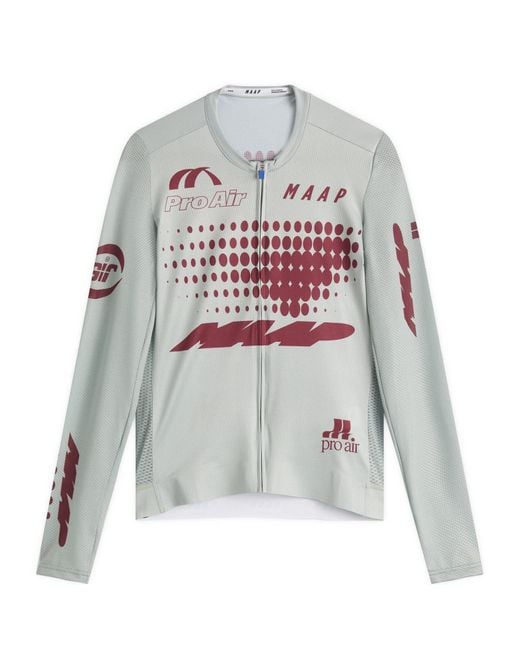 MAAP Gray Aether Pro Air Long Sleeve Jersey 3.0 for men