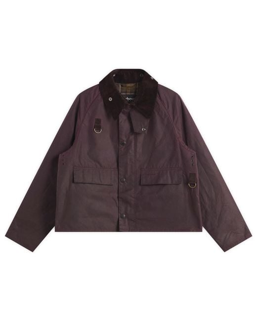 Barbour Purple Spey Wax Jacket for men