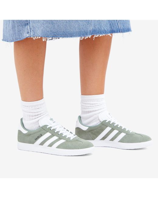 adidas Gazelle W Sneakers in Green | Lyst