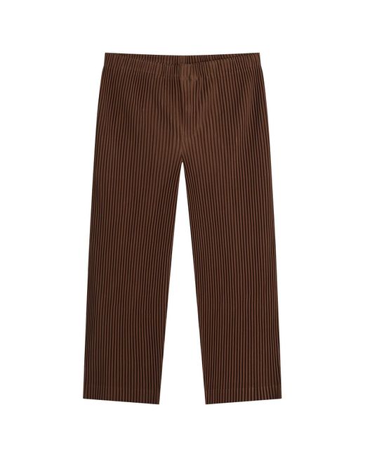 Homme Plissé Issey Miyake Brown Pleat Pant for men