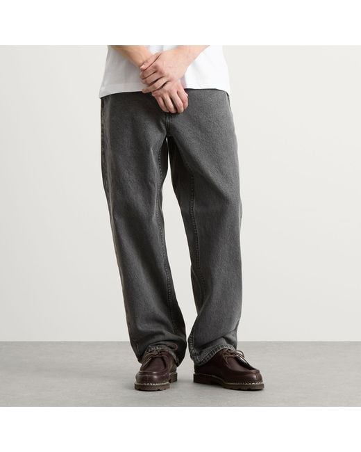 Dime Gray Classic Relaxed Denim Pants for men