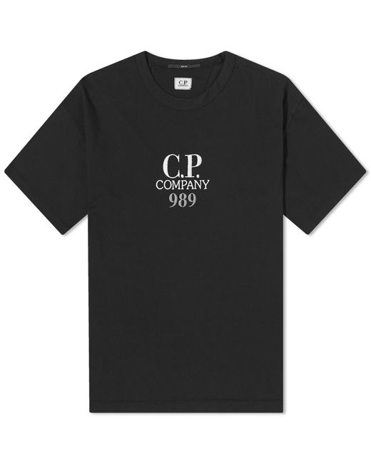 C P Company Black Box Logo T-Shirt for men