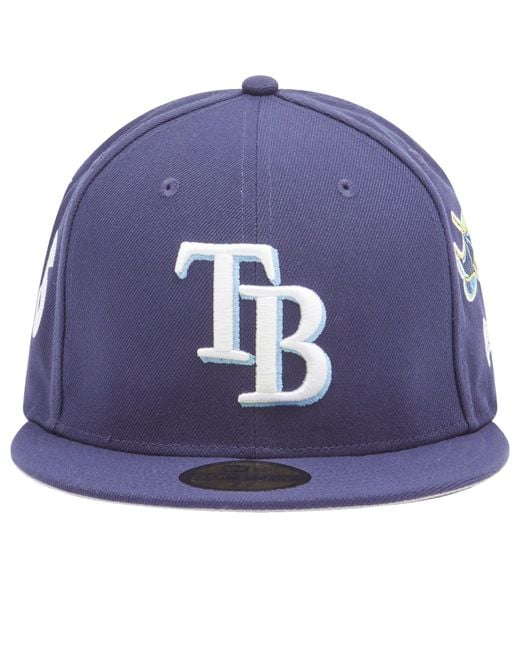 KTZ Blue Tampa Bay Rays Patch Embroidery 59Fifty Cap