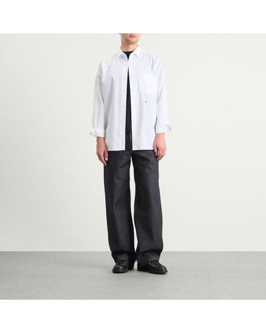 Edwin Blue Indigo Selvage Denim Wide-Leg Pants for men