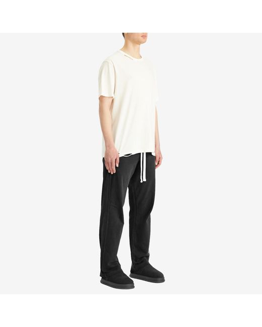 Cole Buxton White Distressed Cole T-Shirt for men
