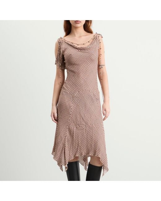 KNWLS Brown Tess Dress