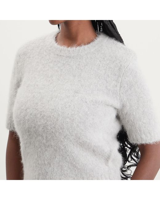 Samsøe & Samsøe White Sajeanne Knit Top