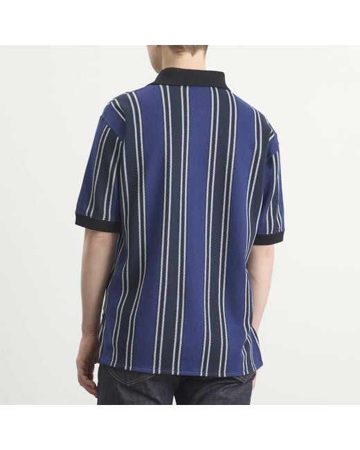 Junya Watanabe Blue Raschel Polo for men