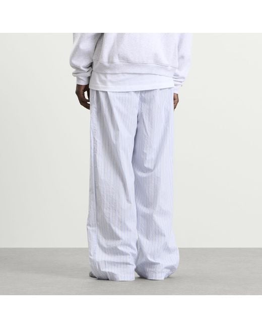 Skims Blue Logo Band Sleep Pant for men