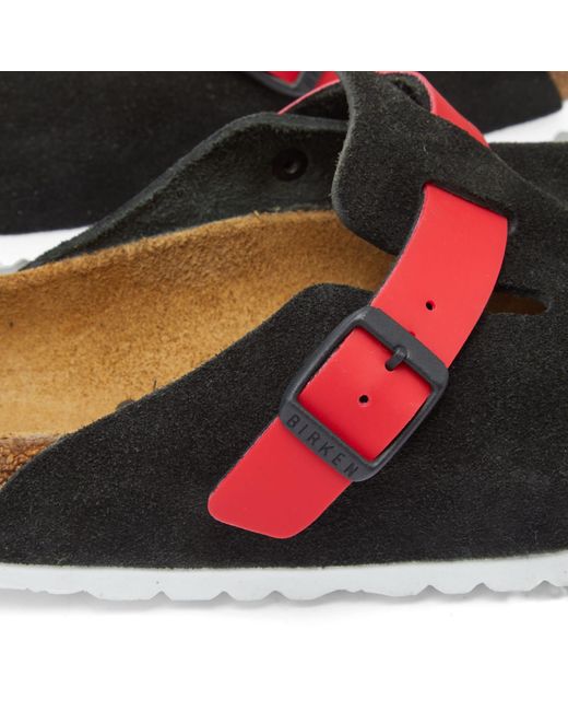Black and red birkenstocks 2025