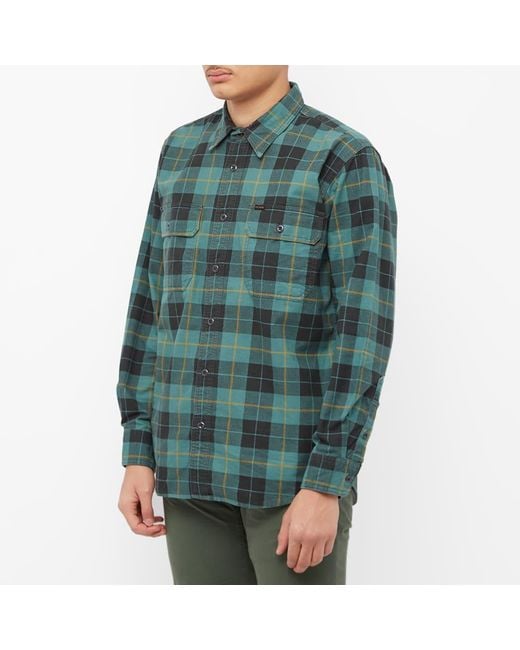 Filson Green Field Flannel Shirt for men