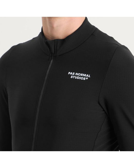 Pas Normal Studios Black Essential Long Sleeve Jersey for men