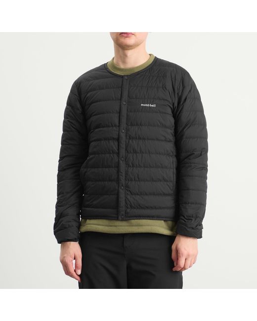 Montbell Black Superior Down Round Neck Jacket for men