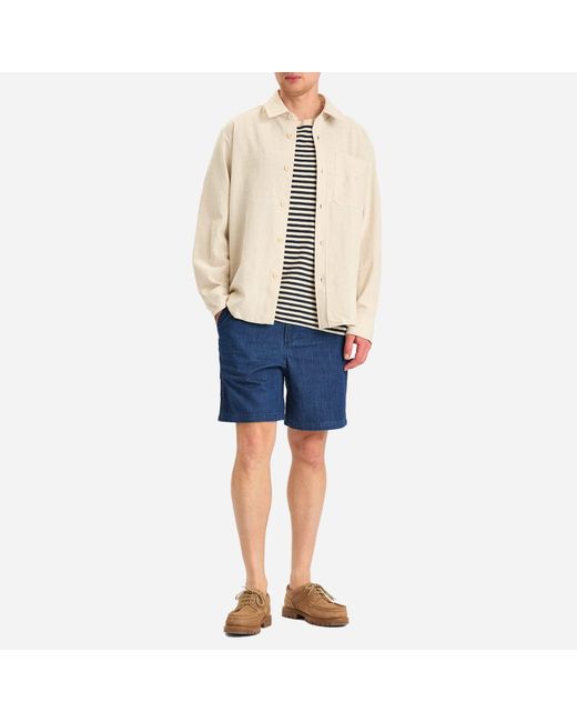 A.P.C. Natural Basile Marl Cotton Overshirt for men