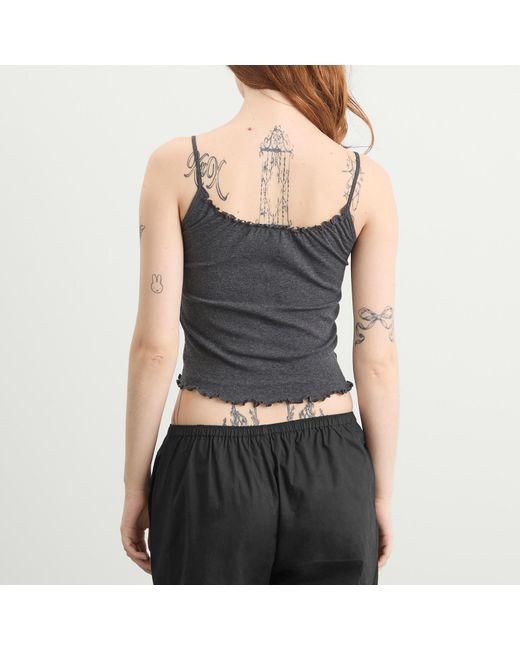 Deiji Studios Gray Flounce Tank