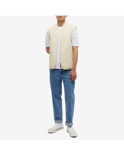 A.P.C. Natural Silas Quilted Vest for men