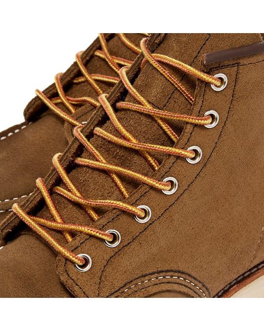 red wing moc toe green