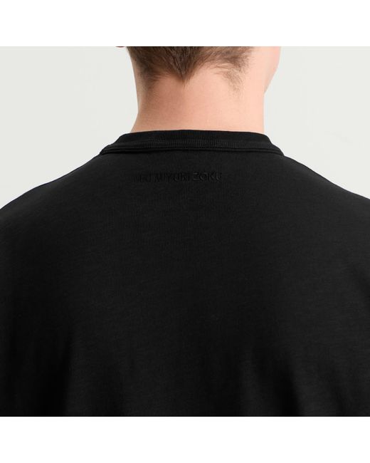 MKI Miyuki-Zoku Black 220 Gsm Slub T-Shirt for men