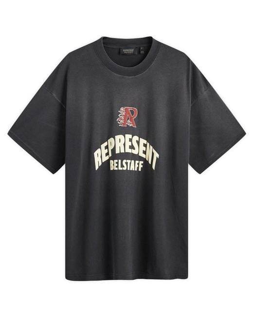 Represent Black X Belstaff Flame Pheonix T-Shirt for men