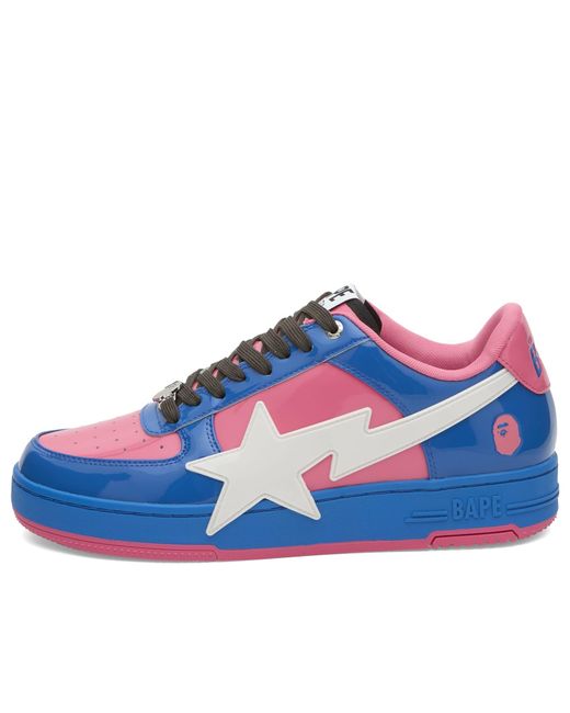 A Bathing Ape Blue Patent Leather Bape Sta Os #1 M2 for men