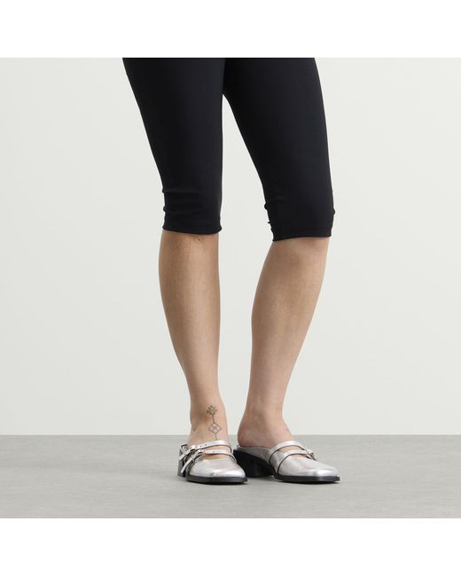 Justine Clenquet Black Andie Mules