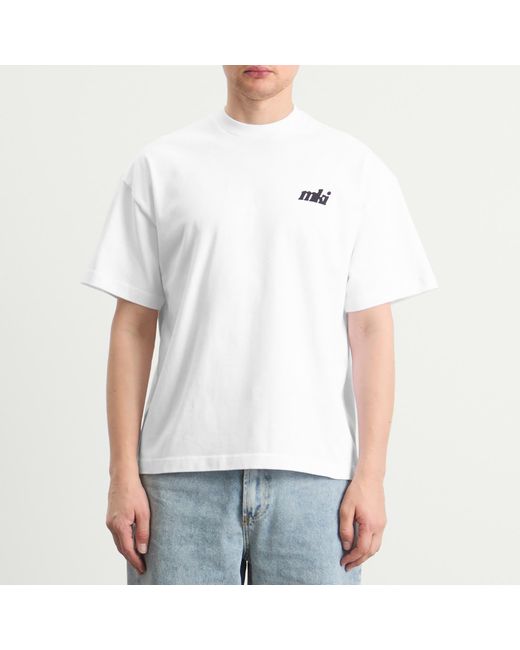 MKI Miyuki-Zoku White Stamp T-Shirt for men