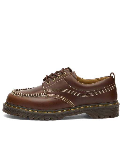 Dr. Martens Brown Lowell Leather Shoe for men