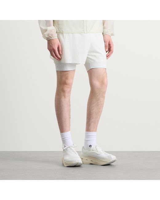 On Shoes White X Paf Zero 2-In-1 Shorts for men
