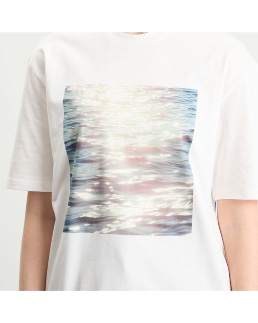 Jil Sander Wanderlust T-Shirt With Photograph Print in White | Lyst