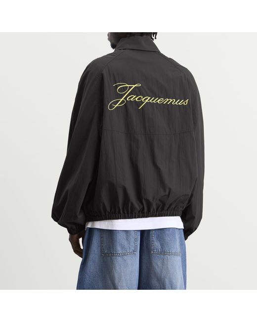 Jacquemus Black Techical Windbreaker for men