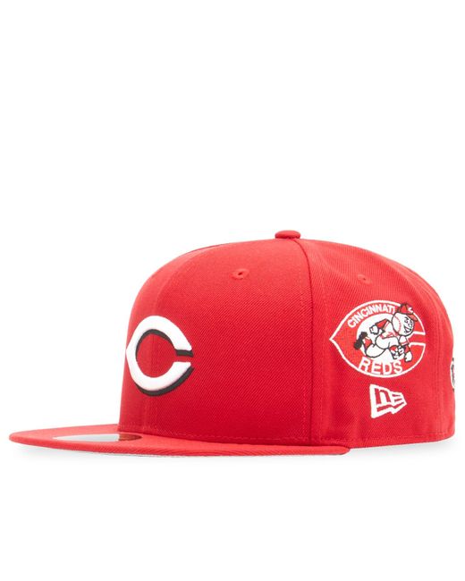 KTZ Cincinnati Reds Patch Embroidery 59Fifty Cap