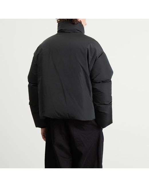 AMI Black Technical Taffetas Adc Down Jacket for men