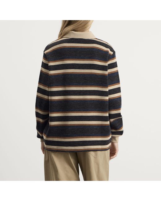 Adidas Black Striped Polo Knit Jumper