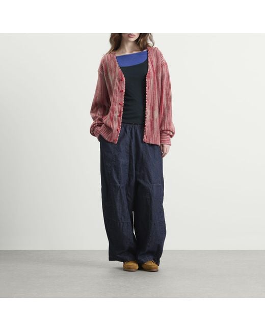 Needles Red Knit Cardigan