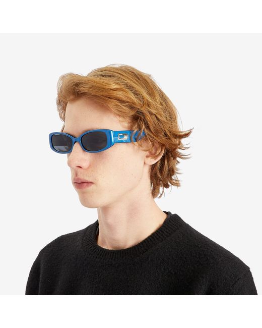 Le Specs Blue Starlight Sunglasses