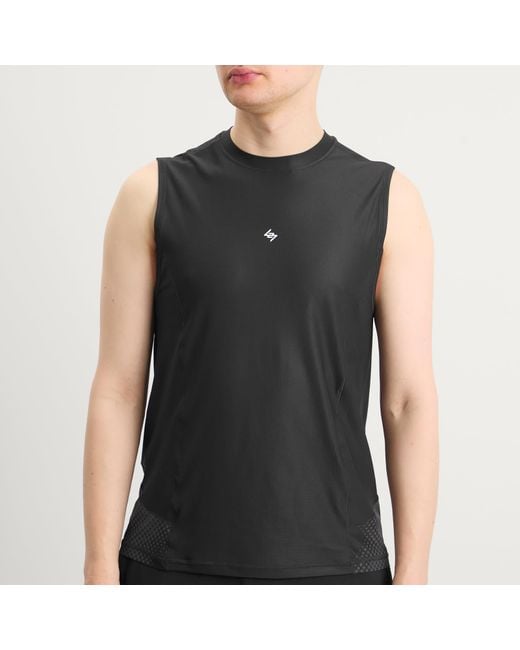 REPRESENT 247 Black Hybrid Tank for men