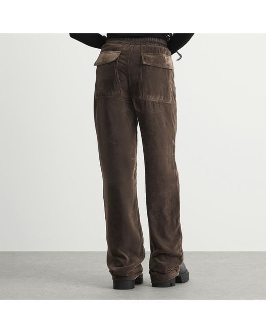 Rick Owens Brown Dietrich Drawstring Trousers