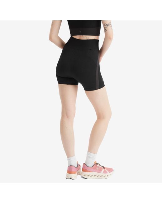 On Shoes Black Studio Knit Cycling Shorts