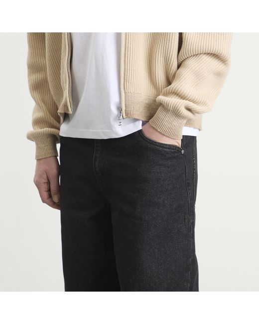 Dime Black Baggy Denim Pants for men