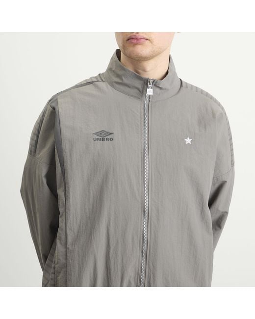Umbro Gray Relaxed Track Jacket for men