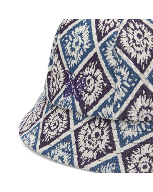 Needles Blue Jacquard Bermuda Hat for men