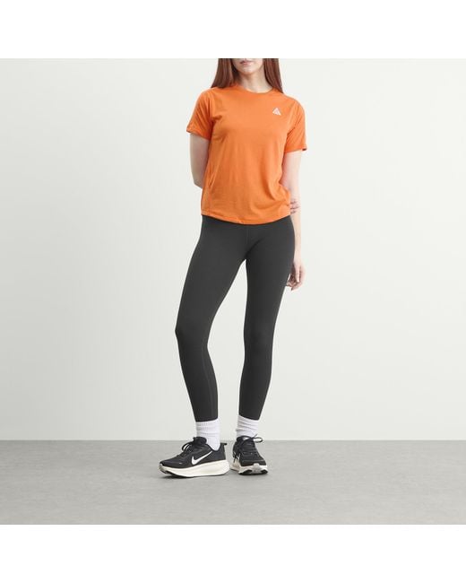 Nike Orange Acg Trail Short Sleeve T-Shirt