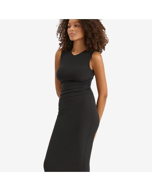 Skims Black Soft Lounge V-Neck Tank