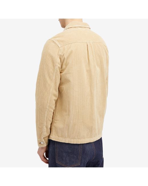 Paul Smith Natural Cord Overshirt Jacket for men