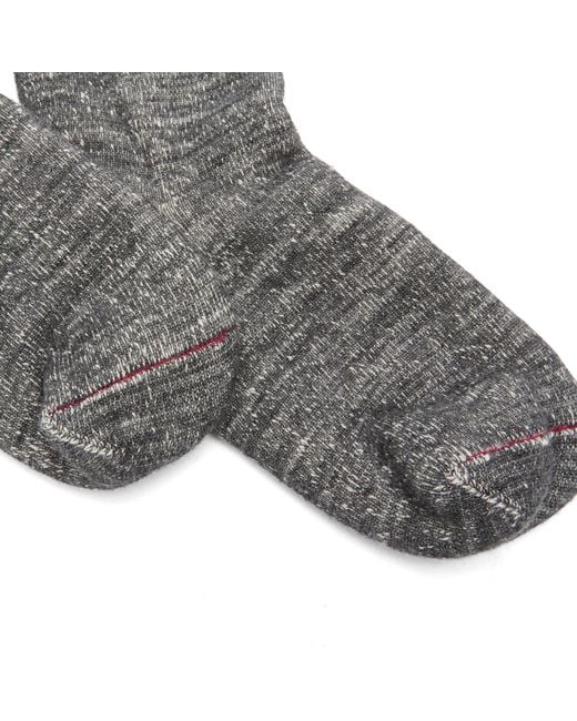 RoToTo Gray Double Face Socks for men