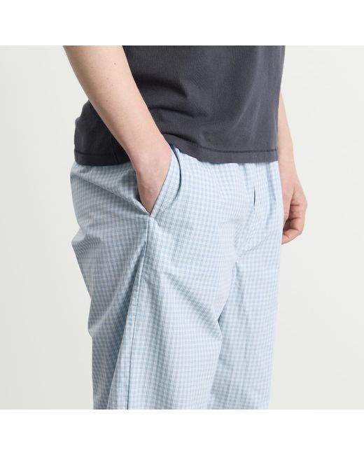 Calvin Klein Blue Cotton Poplin Sleep Pant for men