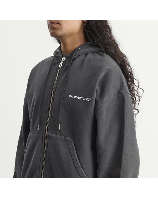 MKI Miyuki-Zoku Black Uniform Zip Hoodie for men