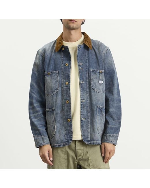 RRL Blue Denim Stockton Jacket for men